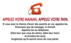Prenez le temps d’appeler vos parents