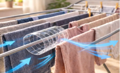 Accélérer le séchage du linge avec une simple bouteille en plastique